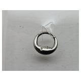 Sterling Silver Moon Earring