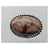 925 Silver Agate Ring Sz 7.5