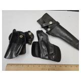 3 Leather Gun Holsters