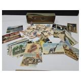 31 VTG Post Cards & Assortment of VTG Stamps