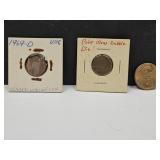 Wheat Pennies & Dollar Coin