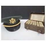 Military Hat &  Army First Aid kit with Contents