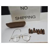 Bullets SEE SIZE NO SHIP & 12K G.F. Eyeglasses