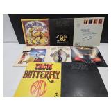 Iron Butterfly, AC/DC, ZZ Topp Record Albums