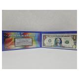 Authentic $1 Note Hologram Multicolor