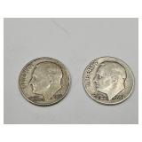 2 Roosevelt Silver Dimes