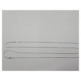 2 New 925 Silver Necklaces 18" L