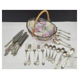 Rogers Silverplate & Fruit Bowl