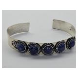 925 Silver Blue Lapis Bracelet