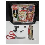 Coke Tray, Pee Wee Clip, New Castle Ribbon+