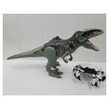Large Toy Dinosaurs 38" Long & Crab No RC