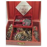 Dresser Box with Costume Jewelry