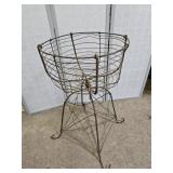 Antique Wire Garden Plant Stand  30" h x  17" wide