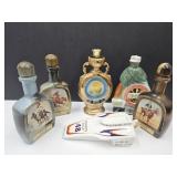 NO SHIP Jim Beam Decantor Bottles Lot of 6