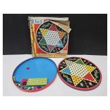 VTG Tin Chinese Checker Game w/Marbles