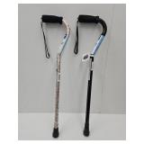 2New Medline Canes