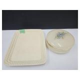 Alabaster Trinket Box &  Japan Dish w Chip