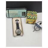Fossil Watch w/ Tin & Pixie Gyroscope