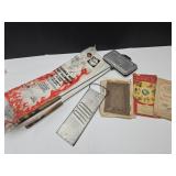 NOS CAmping Cooker,Grater, & Books