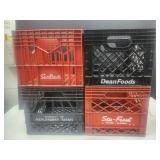 4 Vintage SADV Milk Crates Dean, Maplehurst,