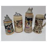 German Beer Steins 1 Musical, Numbered