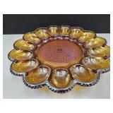 Carnival Glass Egg Plates