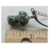 Agate Mushroom Necklace
