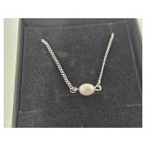 Silver Plate & Pearl Necklace