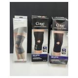 3 Knee Braces  see pics for sizes