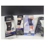 4 Knee Braces see pics for sizes