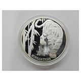 1 Oz Reverse Silver 2018 South Korean Tiger
