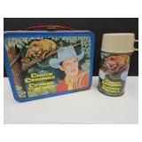 CHUCK CONNERS Cowboy  Metal LunchBox &   Thermos
