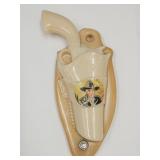 Vintage Aladdin Hoppy Gun Holster Lamp 10"