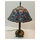 Stained Glass  24" high Table Lamp