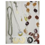 Costume Jewelry  Necklace & Pendant Set Owl ,