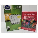 LED 100 Watt, 100 Mini LIghts Multi Color
