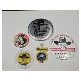 Vintage Hopalong Pins & Buttons