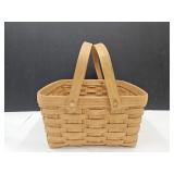 Longaberger Basket with Riser 12" x 6.5" high