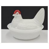 VTG Hen on a Nest 5.5" L SEE PICS Sm Crack