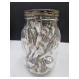 1 Gallon Jar w/Rogers Stainless Flatware