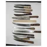 Lg Lot Butcher Knives, See Pic!
