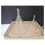 Glass Funnel Lot 4.5"-10.5"