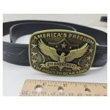 New 2nd Amendment Buckle w 48" Belt
