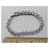 Sterling Silver & CZ Tennis Bracelet