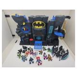 Lot of DC Imaginext Figures & Batcave Playset