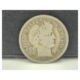 1912 D Silver Barber Dime