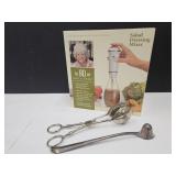 Paula Deen Dressing Mixer, Candle Snuffer,Tongs