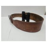 Leather XL Weight Belt & 16 x 32 Binoculars