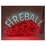 New Fireball LED Neon Sign 15" x 10"