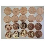 20 Ounces of Premium Copper Rounds 3 Designs